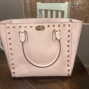 Michael Kors Pink Studded Tote Bag